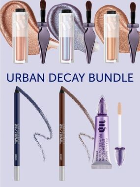 BN Urban Decay bundle - liquid eyeshadow, eye primer and eye liners